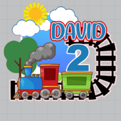 Portada Cake topper tren