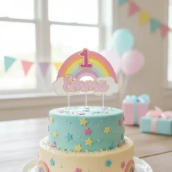 Alternative view of Cake Topper Arcoíris 3D