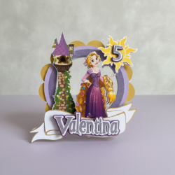 Alternative view of Cake Topper Rapunzel