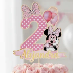 Cake Topper Minnie Mouse Número