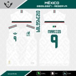Mexico 2026 Away Jersey Designs + Typography