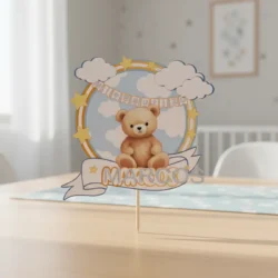 Alternative view of Cake topper Bienvenida-bautizo Osito