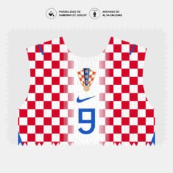Alternative view of Plantillas Jersey Croacia 2026.2027 + Tipografía