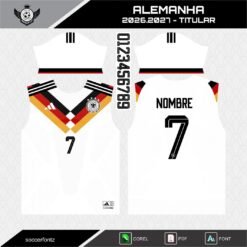 Plantillas Jersey Alemania 2026.2027 + Tipografía