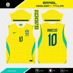 Plantillas Jersey Brasil 2026.2027 + Tipografía