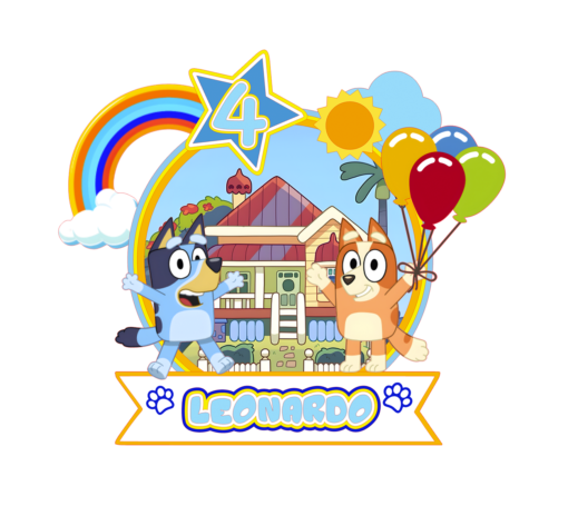 Cake Topper Bluey y Bingo Cake Topper Bluey y Bingo