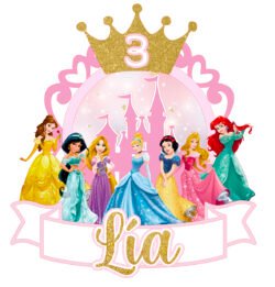 Cake Topper Princesas Disney