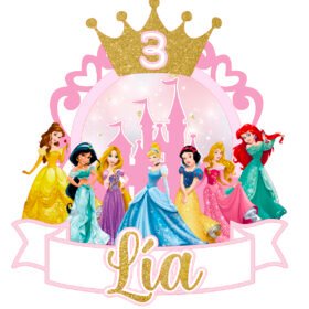 Cake Topper Princesas Disney