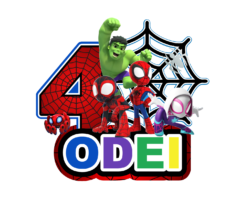 Cake Topper Spidey y Sus Amigos