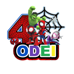 Cake Topper Spidey y Sus Amigos