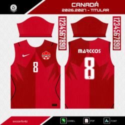 Plantillas Jersey Canadá 2026.2027 + Tipografía