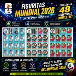 2026 World Cup Sticker Pack in PDF Format for Printing