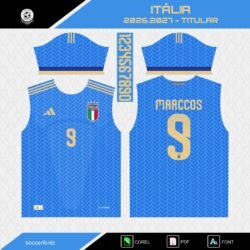 Plantillas Jersey Italia 2026.2027 + Tipografía