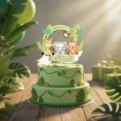 Alternative view of Cake Topper Animales Safari