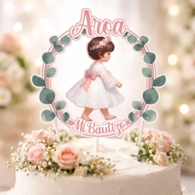 Cake Topper Bautizo