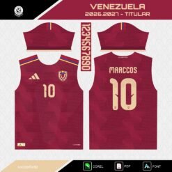 Plantillas Jersey Venezuela 2026.2027 + Tipografía