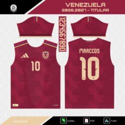 Plantillas Jersey Venezuela 2026.2027 + Tipografía
