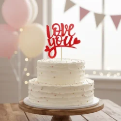 Alternative view of Cake Topper Love You
