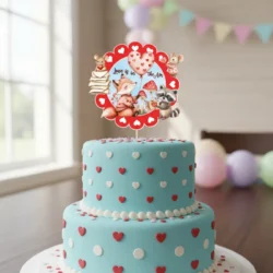Alternative view of Cake topper Animales Amor