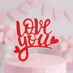 Cake Topper Love You