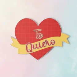 Alternative view of Cake Topper Corazón