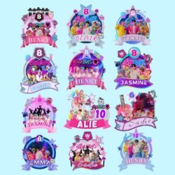 Kpop Saja Boys CANVA Cake Topper Bundle 12