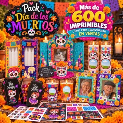 Pack Día de Muertos 600 imprimibles