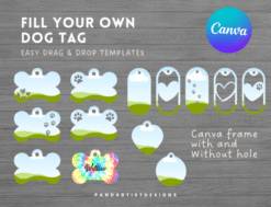 Canva Frame Pack with Nameplate