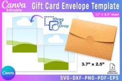 Canva Template for a Gift Card Envelope