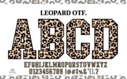 Leopard Varsity Font Fuente
