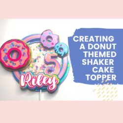 Cómo hacer un adorno para pastel tipo shaker con forma de dona