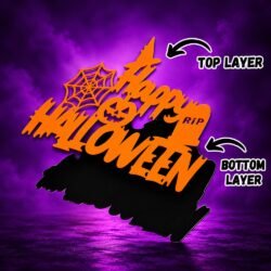 Una visión alternativa de Happy Halloween Cake Topper