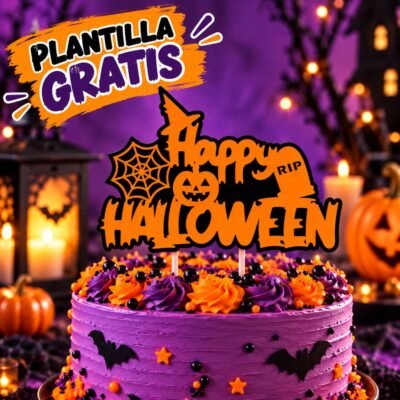 Happy Halloween Cake Topper